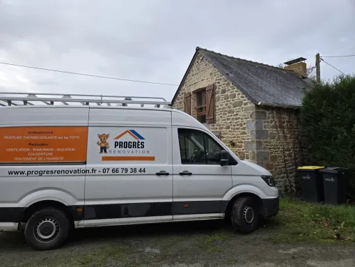 Traitement d'humidité à Maen Roch, Maen Roch, Progrès Rénovation