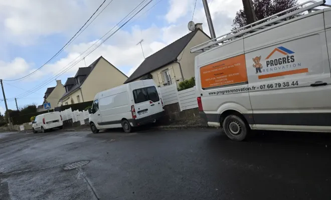 Pause d'une VPH, traitement d'humidité, Maen Roch, Progrès Rénovation