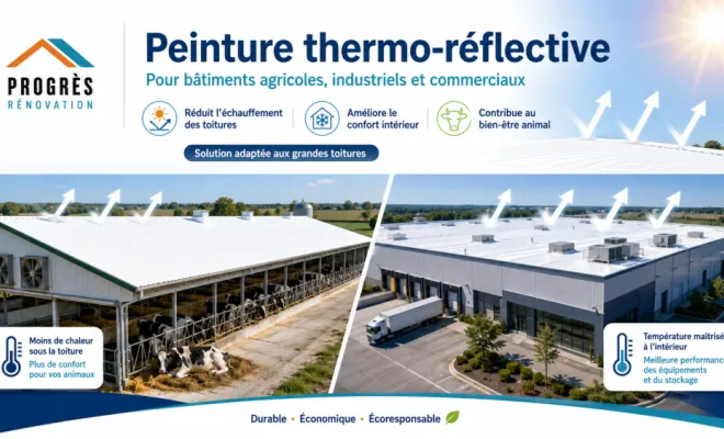 Peinture blanche pour toiture des maison, améliorez le confort thermique de votre habitation , Maen Roch, Progrès Rénovation